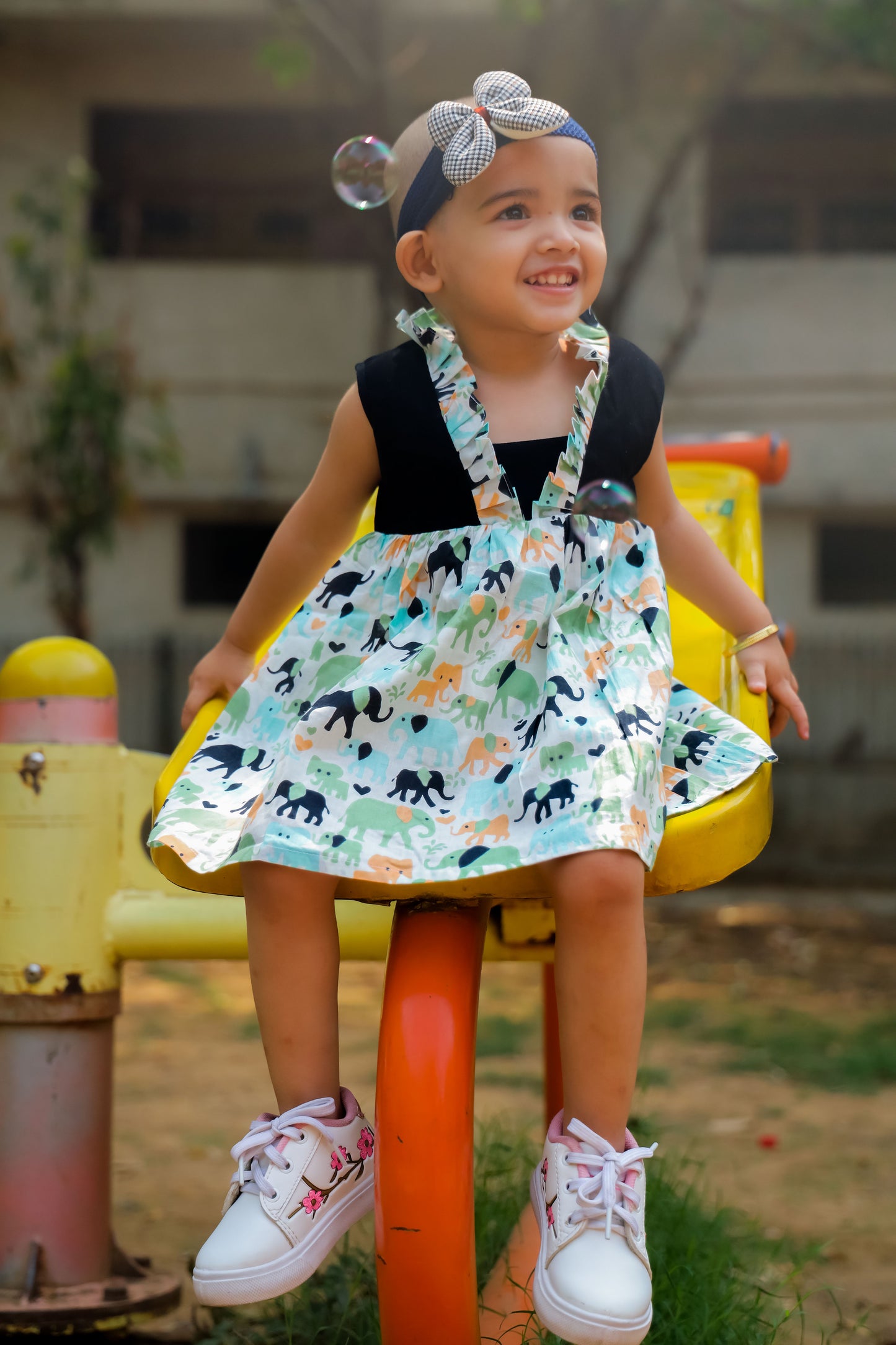 Animal Parade Ruffle Frock