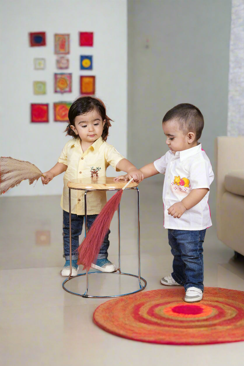 The Painted Pair Boys Twinning Set| Hand painted Shirts for Boys