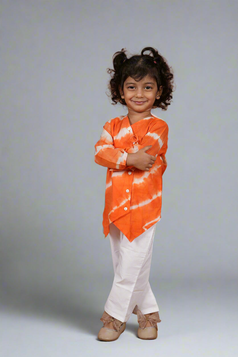 Saffron Glow Angrakha Set