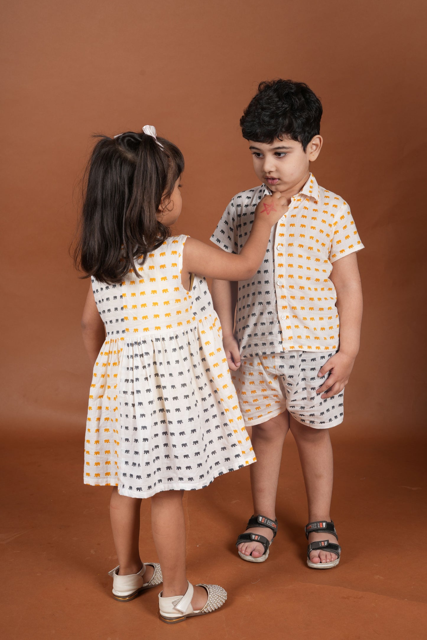 Sun & Storm Twinning Set| Co-ord Set for Boys & Frock for Girls