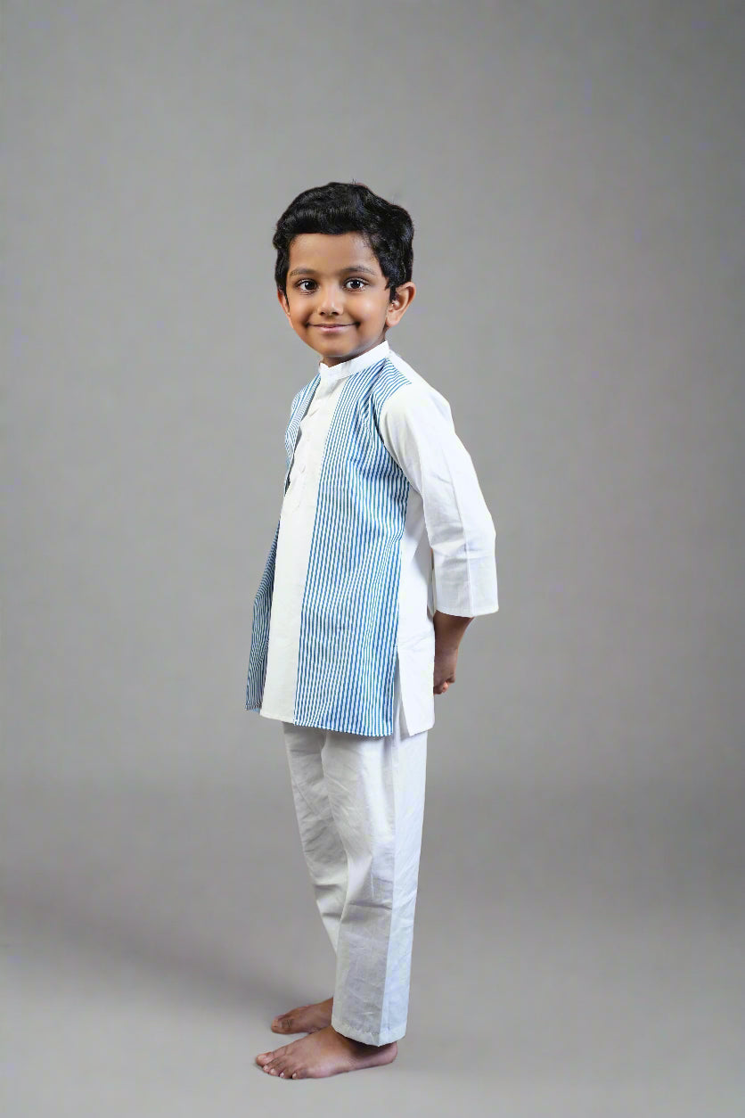 Blue Stripe Sidekick Kurta Set