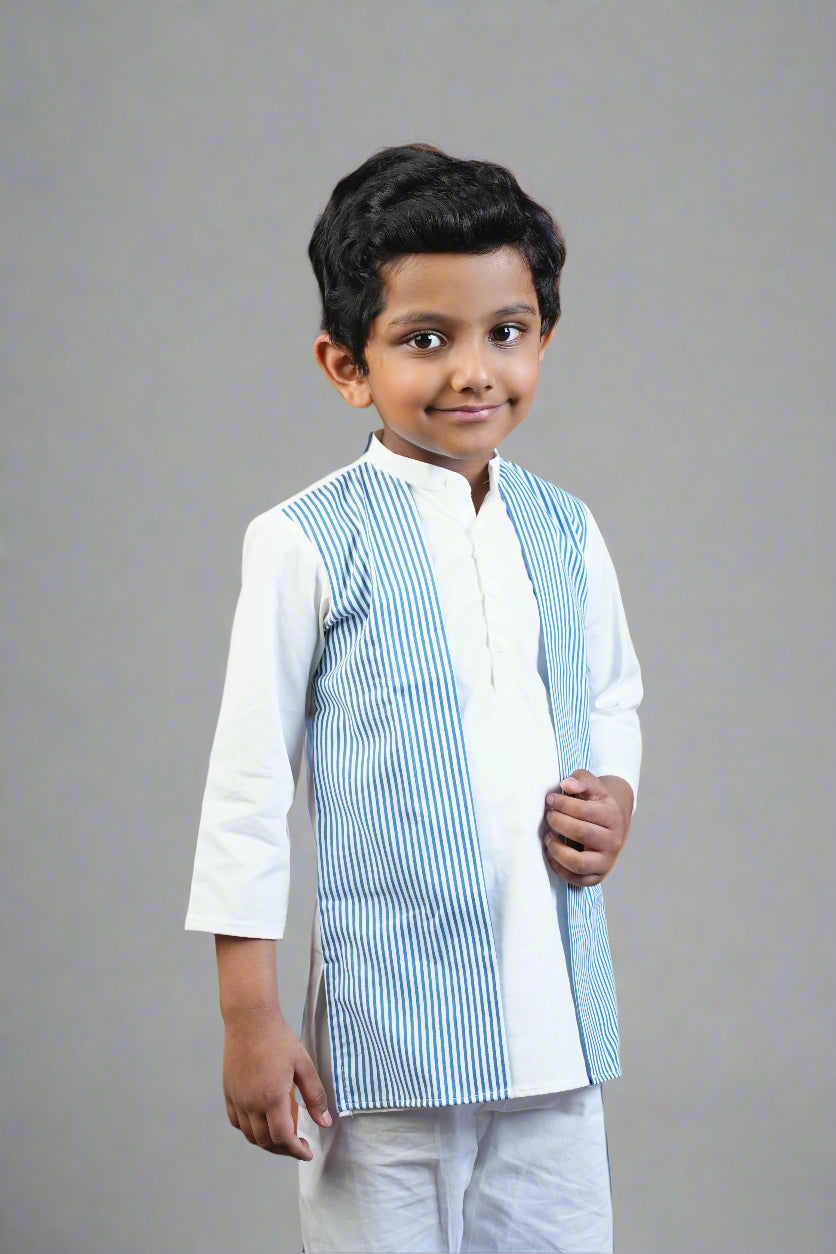 Blue Stripe Sidekick Kurta Set