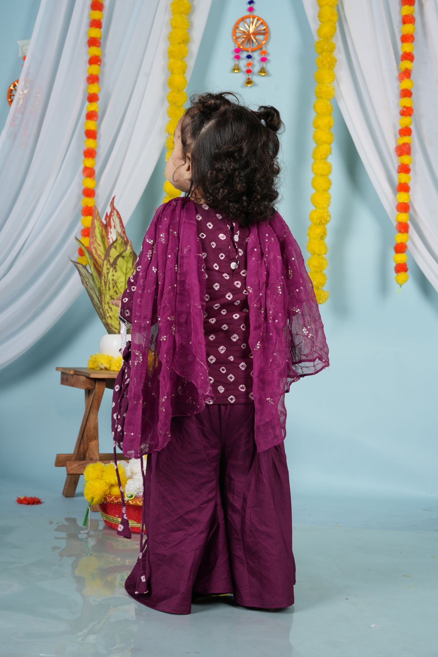 Plum Dream Kurti Set (with Dupatta)