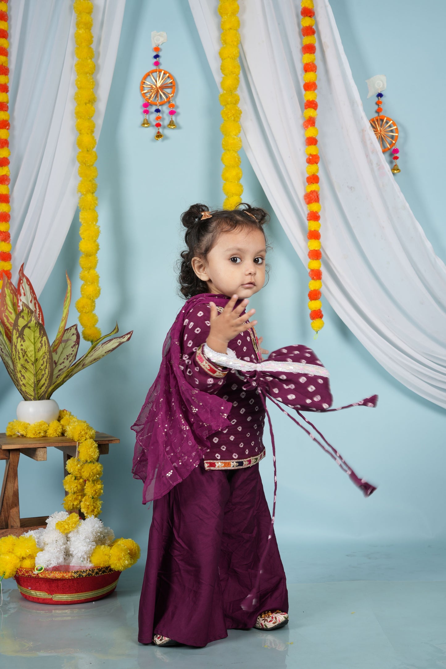 Plum Dream Kurti Set (with Dupatta)