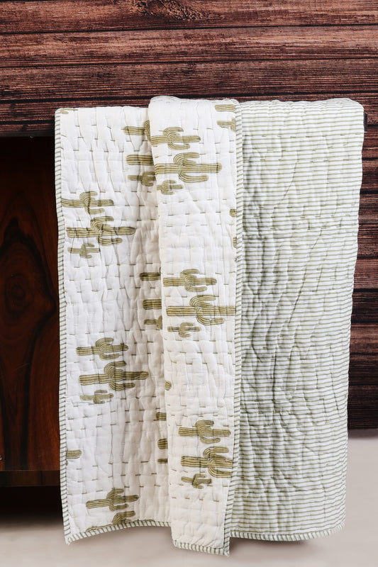 Prickly Pear Cotton Reversible Quilt