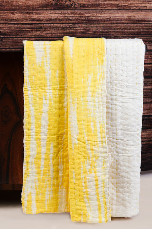Marigold Tie-Dye Cotton Quilt