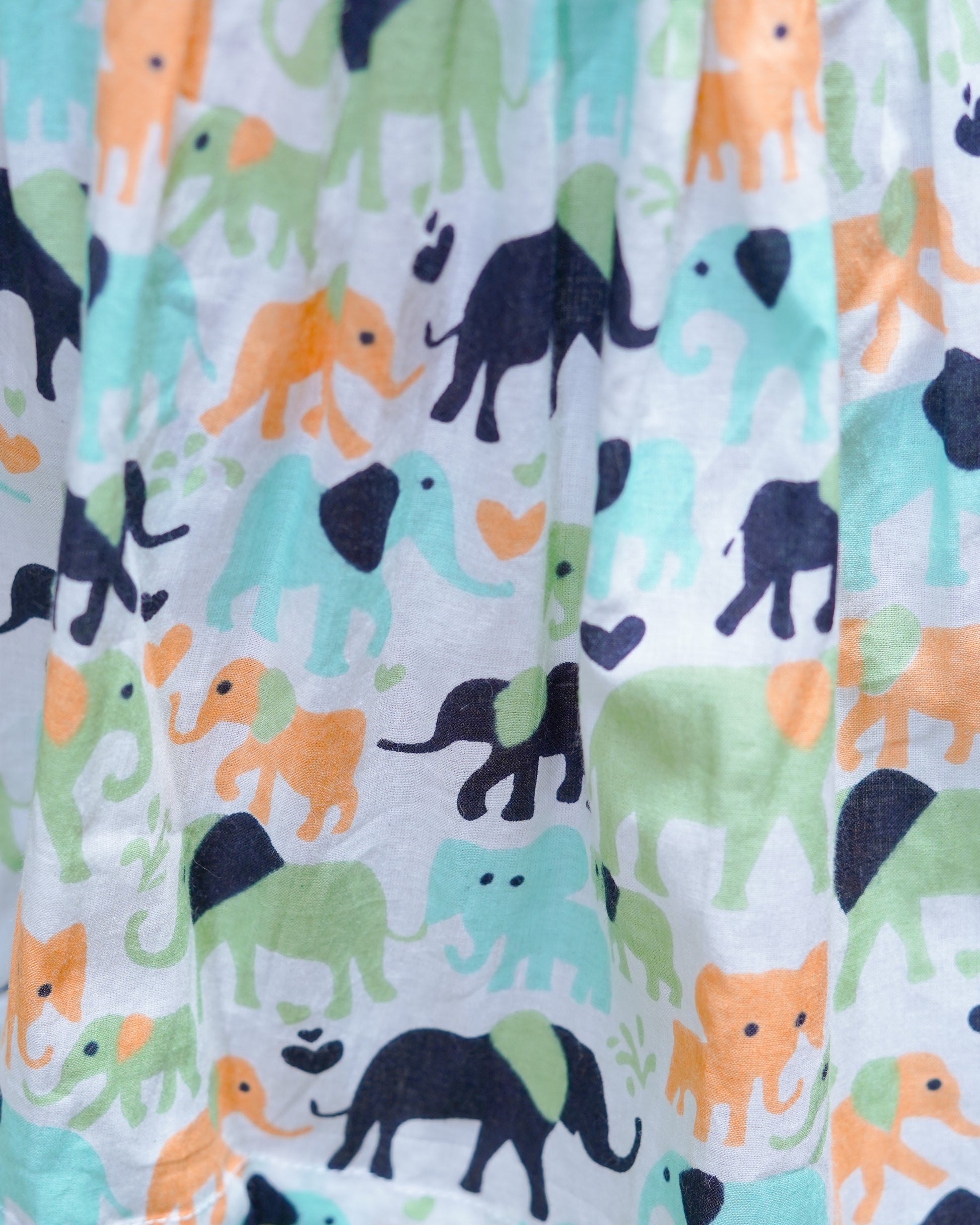 Animal Parade Ruffle Frock: Skirt print