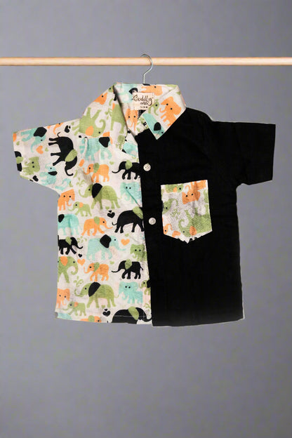 Animal Parade Colorblock Shirt