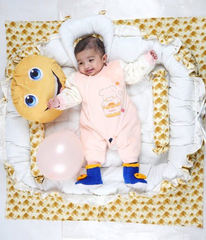 Sunny Elephant Snuggles Cotton Gaddi Set