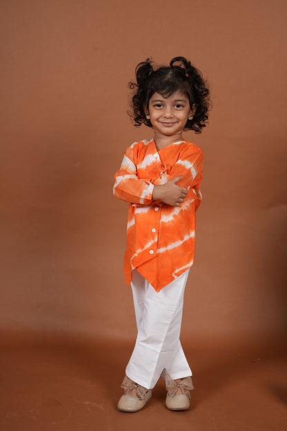 Saffron Glow Angrakha Set