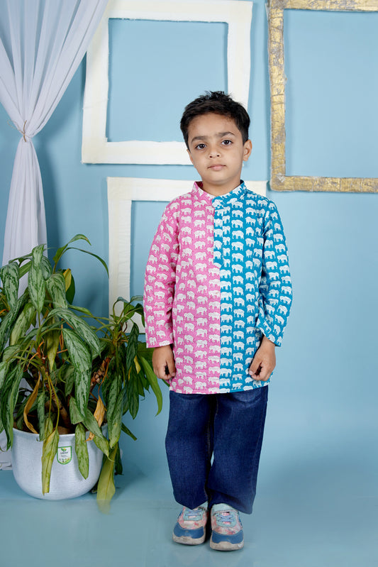 Cuddly Cubs Twin Tone Trunk Short Kurta