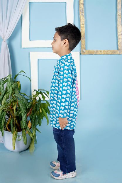 Cuddly Cubs Twin Tone Trunk Short Kurta