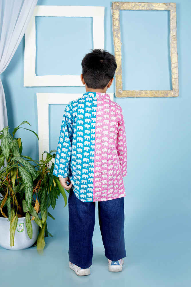 Cuddly Cubs Twin Tone Trunk Short Kurta