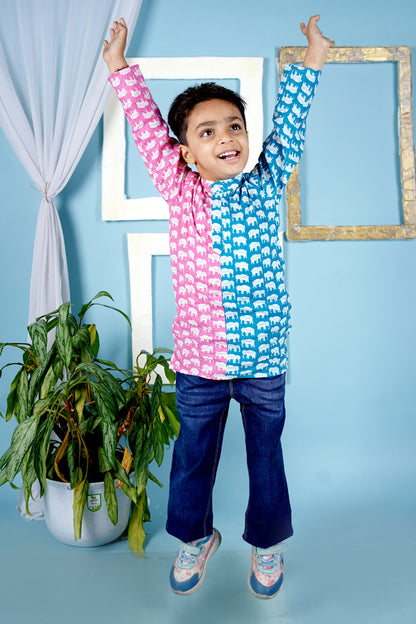 Cuddly Cubs Twin Tone Trunk Short Kurta