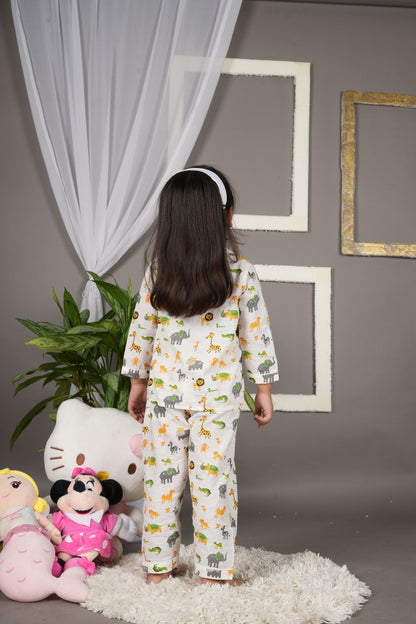 Wild Whispers Nightsuit (Mul Cotton)
