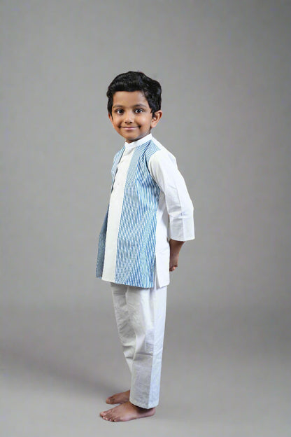 Blue Stripe Sidekick Kurta Set