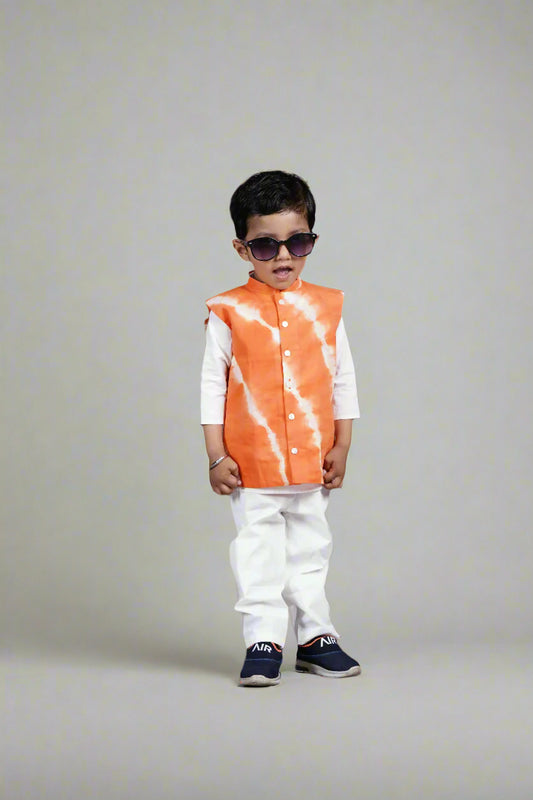 Orange Blaze Tie-Dye Jacket