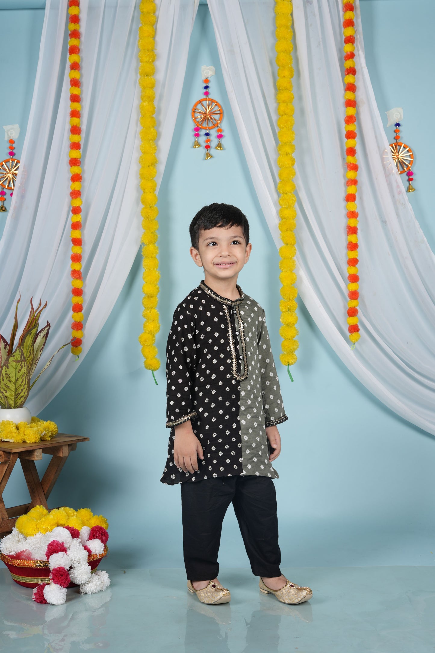 Charcoal Kurta Set