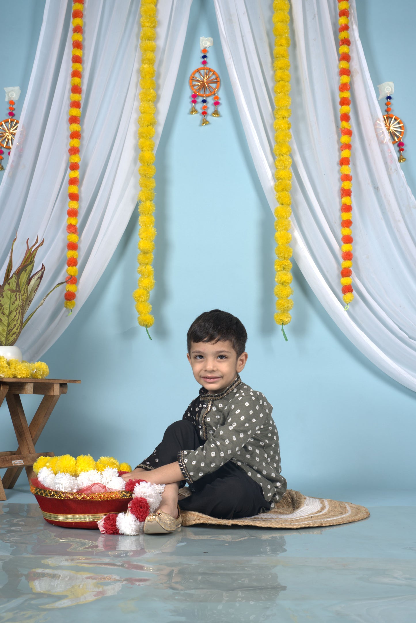 Charcoal Kurta Set