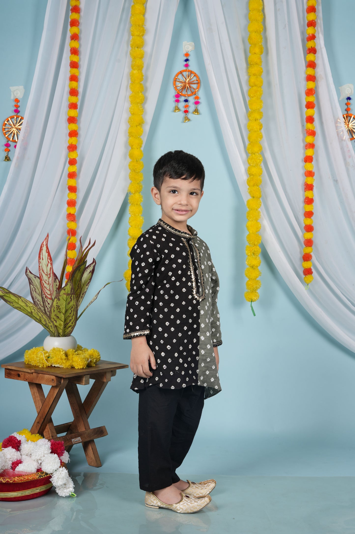 Charcoal Kurta Set