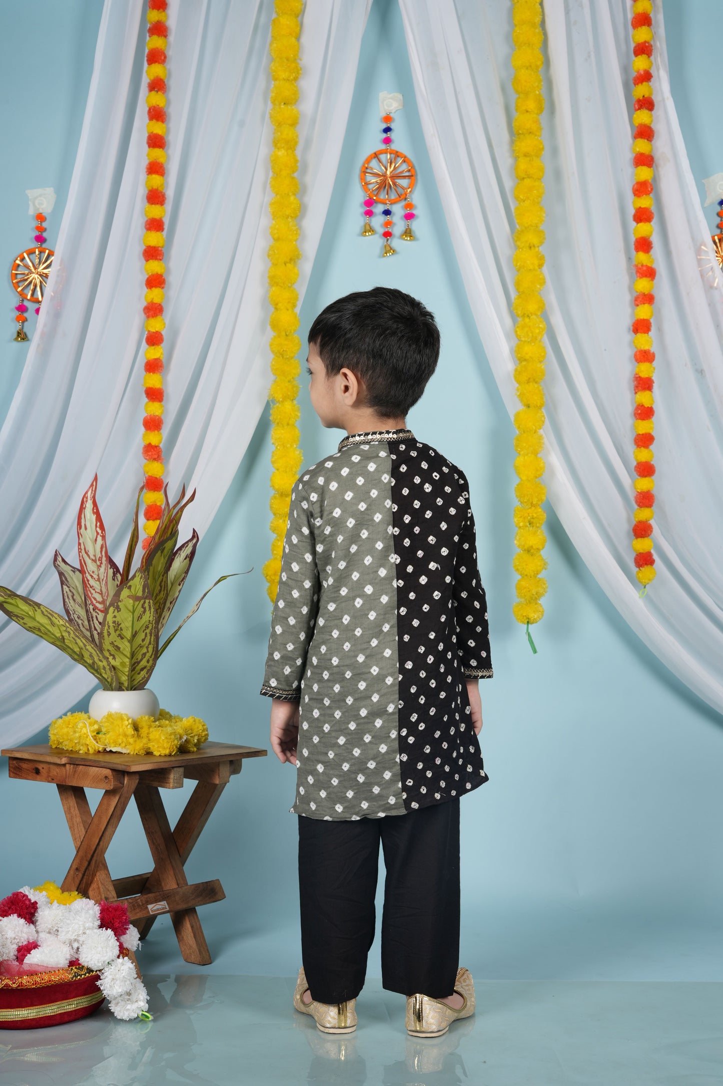 Charcoal Kurta Set