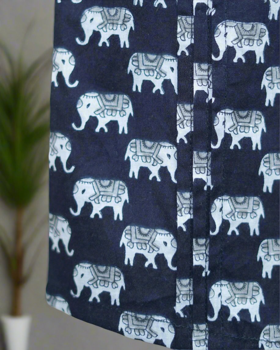 Elephant Pleats Delight Top: Design zoom