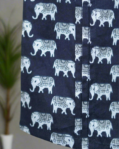 Elephant Pleats Delight Top: Design zoom