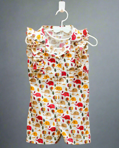 Hot Air Elephant Jumpsuit: Front View