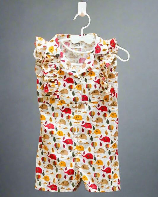 Hot Air Elephant Jumpsuit: Front View