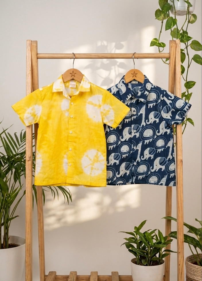Cuddly Cubs Boys Sunshine & Safari Shirt Pack