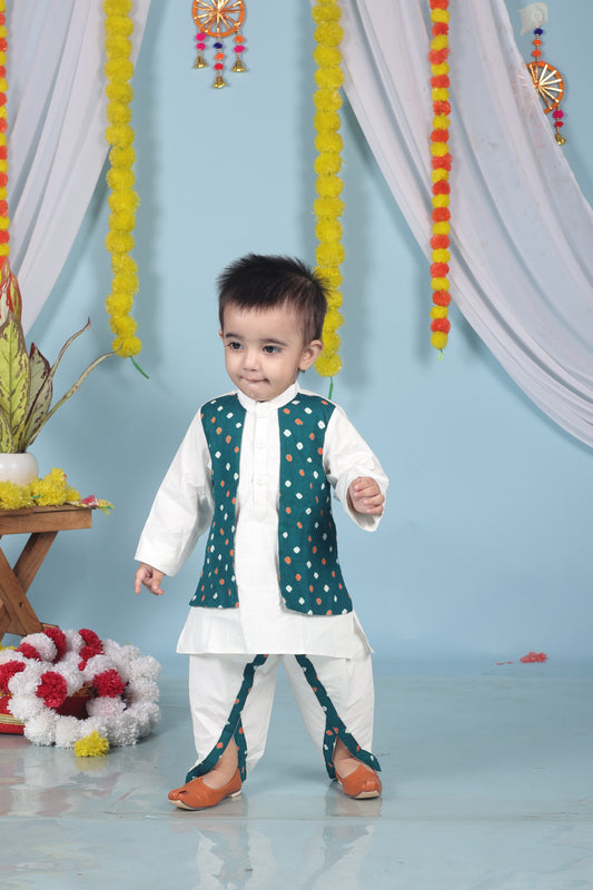 Garden Sage Kurta Dhoti Set
