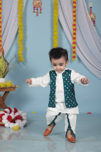 Garden Sage Kurta Dhoti Set