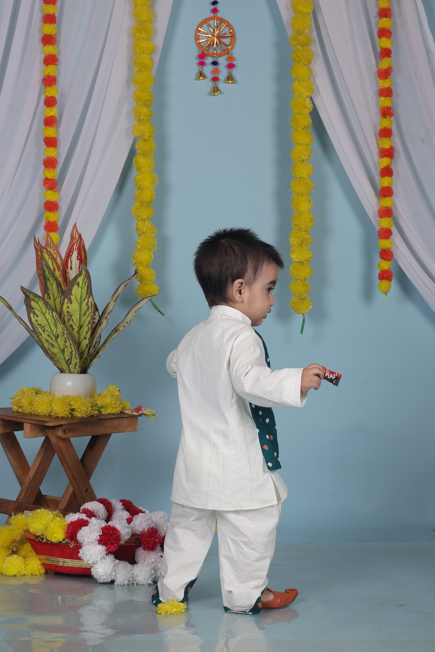 Garden Sage Kurta Dhoti Set