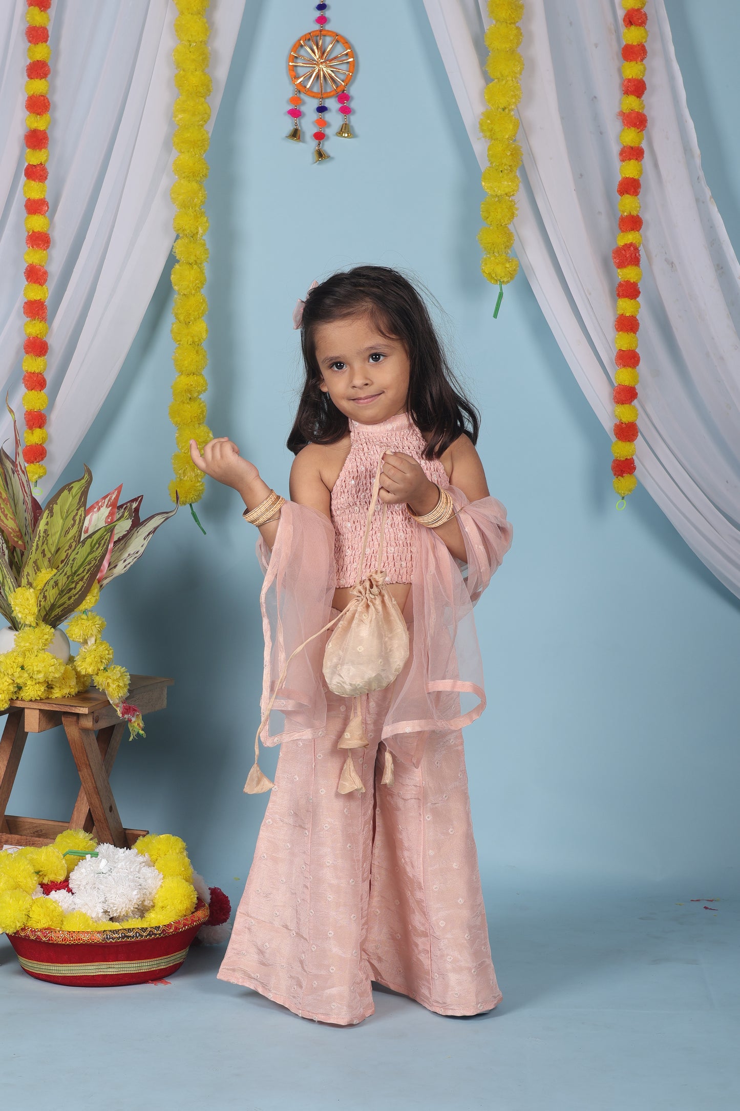 Silken Rose Sharara Set