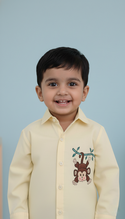 Monkey Mischief Full Sleeves Shirt