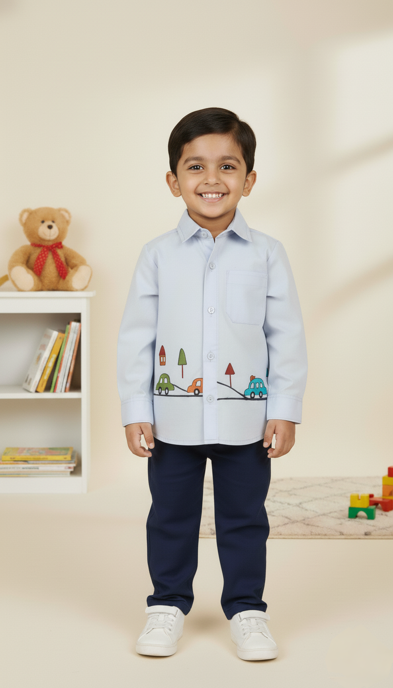 Vroom Vibes Full Sleeves Shirt