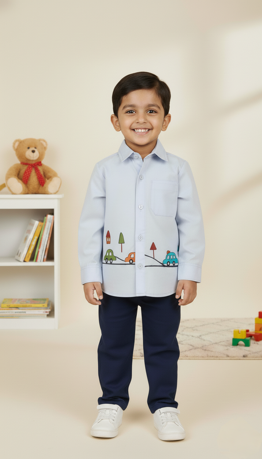 Vroom Vibes Full Sleeves Shirt