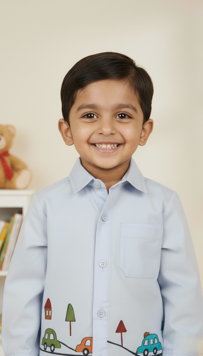 Vroom Vibes Full Sleeves Shirt