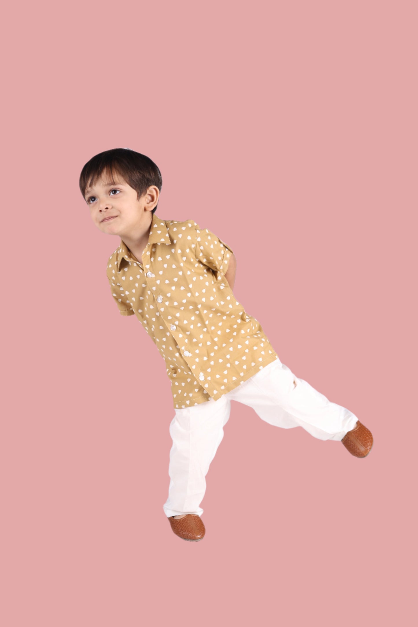 Caramel Hearts Shirt-Pant Set