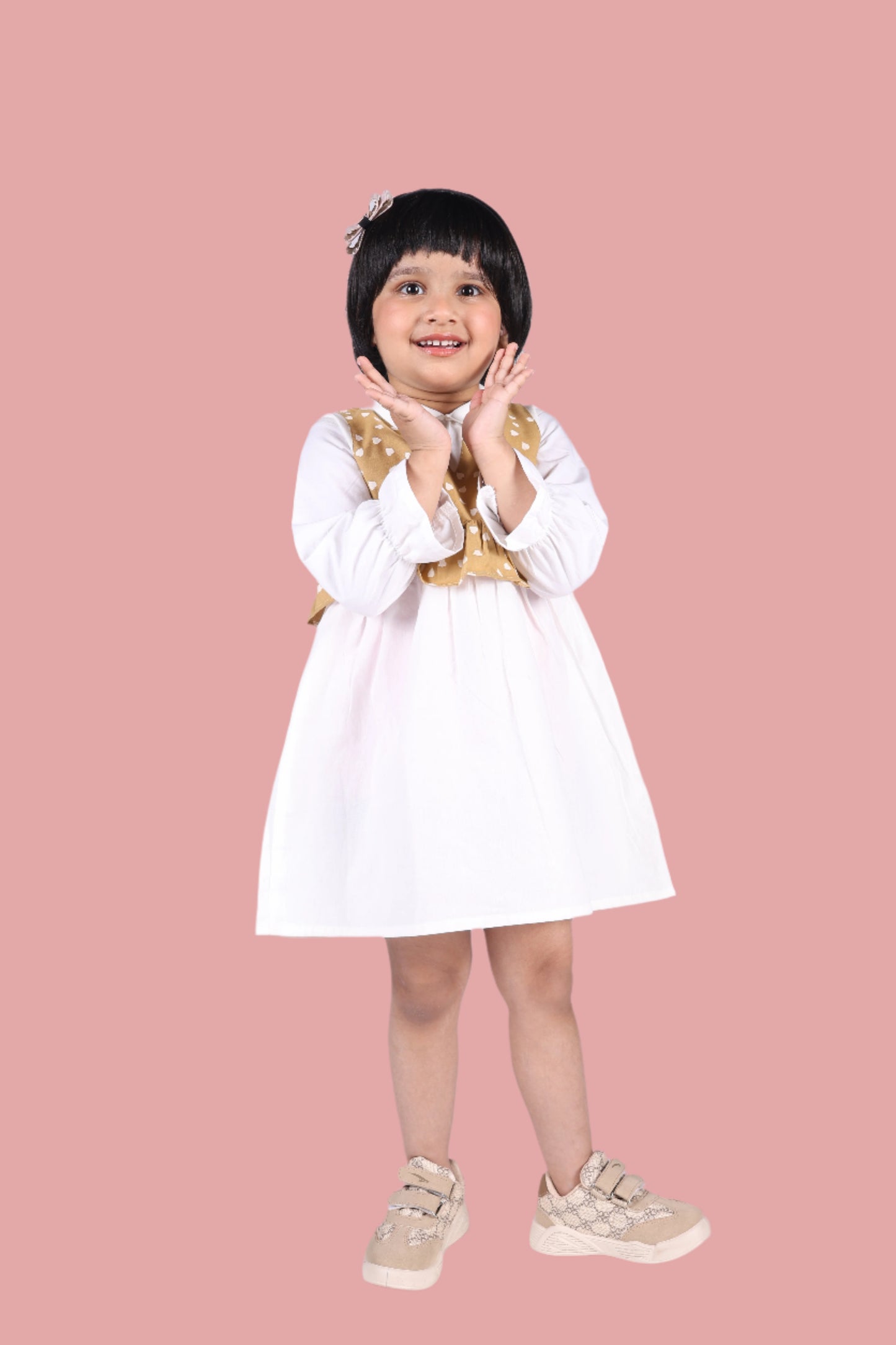 Caramel Hearts Layered Dress