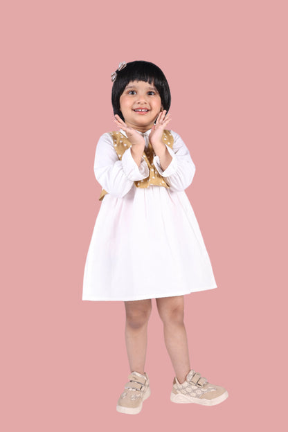 Caramel Hearts Layered Dress