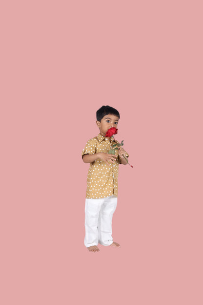 Caramel Hearts Shirt-Pant Set