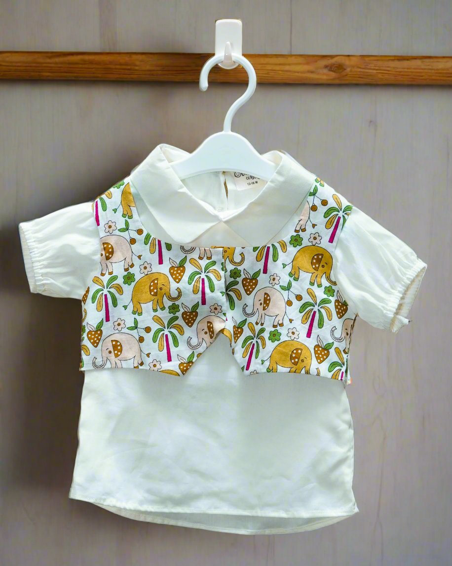 Tiny Tuskers Short Jacket Top: Front view