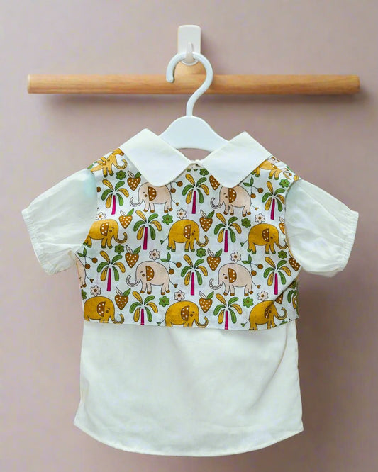 Tiny Tuskers Short Jacket Top: Rear View