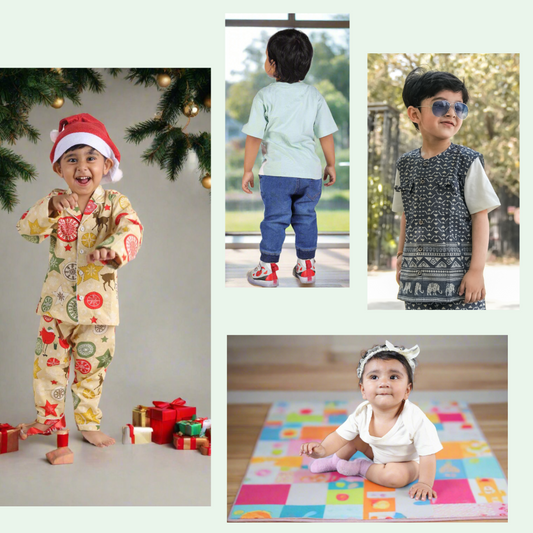 Snuggles & Stars – Baby’s First Year Wardrobe (Unisex) [Set of 4]