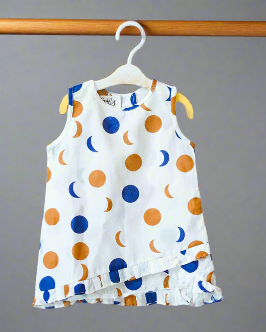 Moonlit Dots Cotton Night Dress