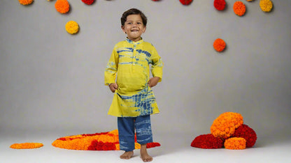 Yellow Daze Tie-Dye Set:Boy Cub Standing