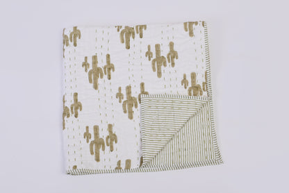 Prickly Pear Cotton Reversible Quilt