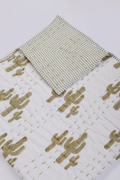 Prickly Pear Cotton Reversible Quilt