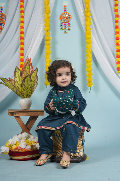 Forest Jewel Suit set with Short Jacket